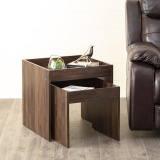 Lewis Solid Accent Table- Set of 2 - Brown