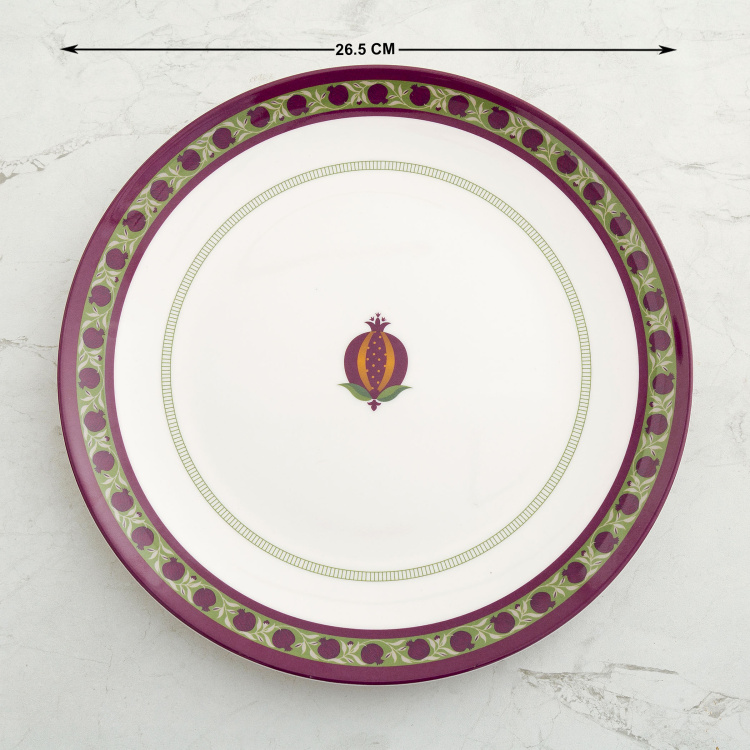Sutra-Carson Printed Melamine Dinner set of 14  -  Multicolour