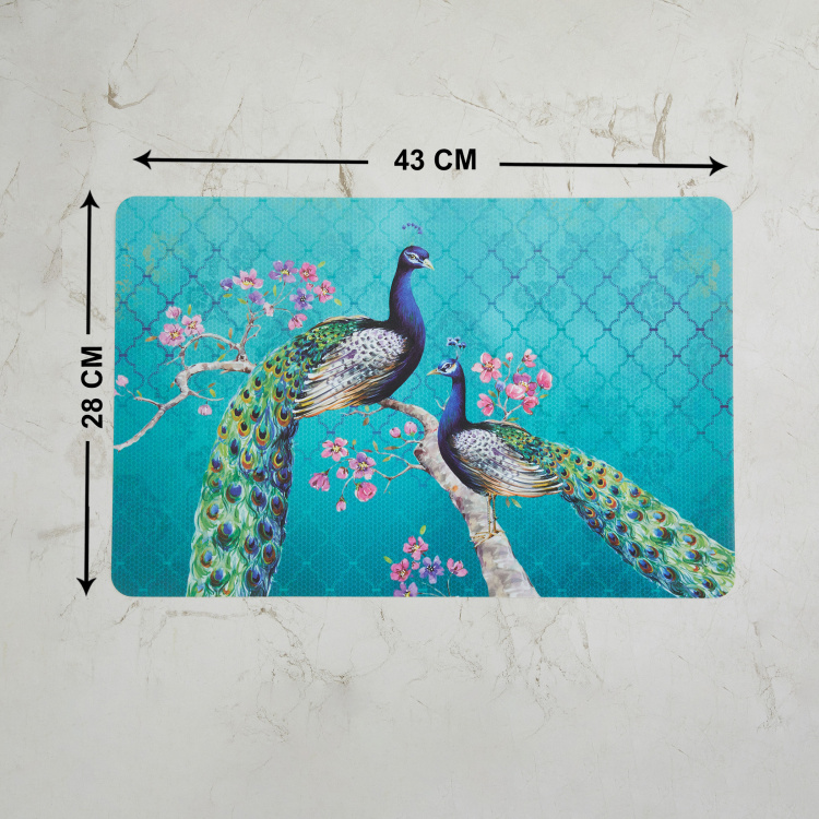 Mandarin Moksha Printed Placemat - Set of 6 - 28 x 43 cm
