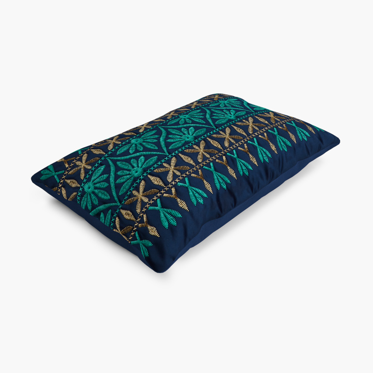 Moksha Olina Embroidered Cushion Cover- Set of 2- 50 X 30 cm