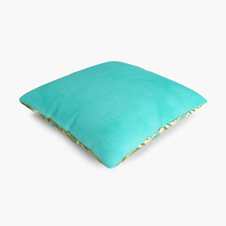 Moksha Plume Embellished Cushion Cover- Set of 2- 30 X 30 cm