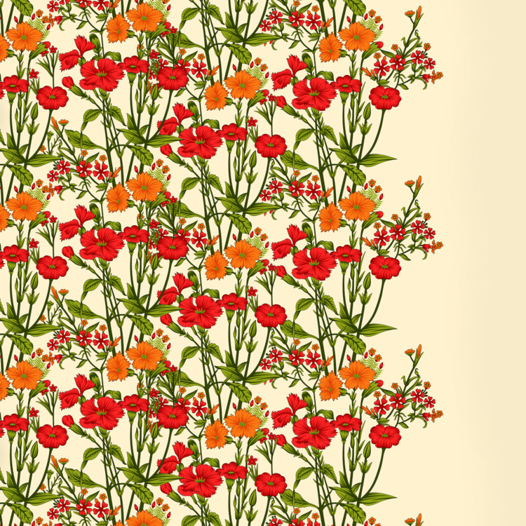 Harold Floral Print 3-Piece Double Bedsheet Set - 228 x 254 cm