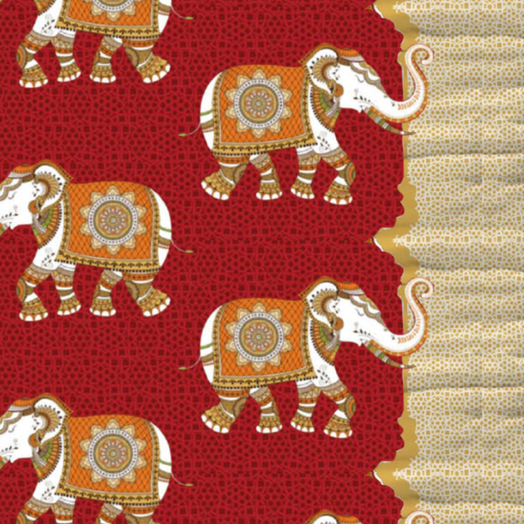 Scarlet Elephant Printed 2-Pc. Bed In A Bag - 228 x 254 cm