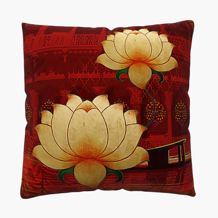 Aurora Printed Double-Sided Cushion Covers- Set of 2- 30 x 30 cm