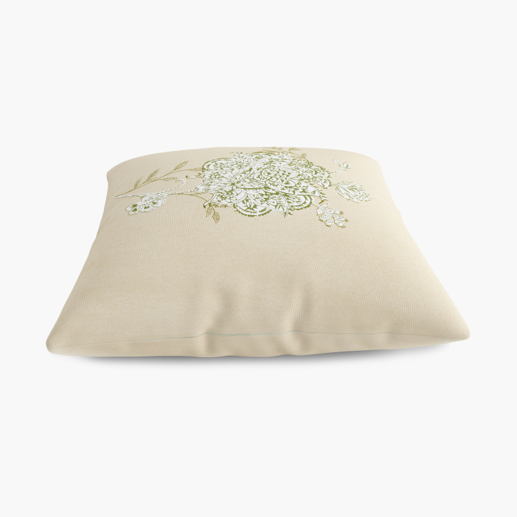 Saddle Floral Print Cushion Covers - Set of 2 -  40 x 40 cm