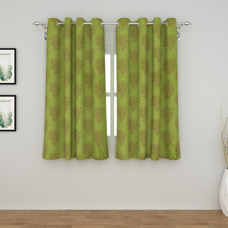 Seirra Fancy Contemporary Polyester Window Curtains  : 110 cm x 160 cm Multicolour