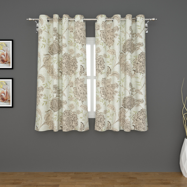 Saddle Printed Window Curtain Pair - 120 x 160 cm