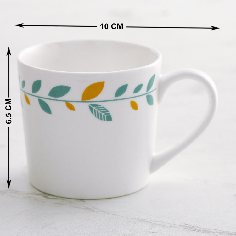 Mandarin-Malhar 12-Pc. Printed Cup and Saucer Set - 200 ml