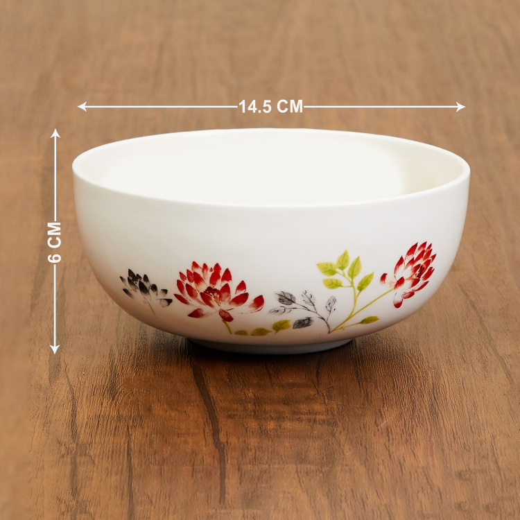 Lucas-Amelia Floral Print Cereal Bowl - 600ml