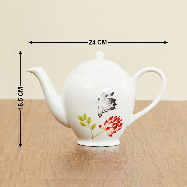 Lucas Amelia Printed Tea Pot - 1200 ml