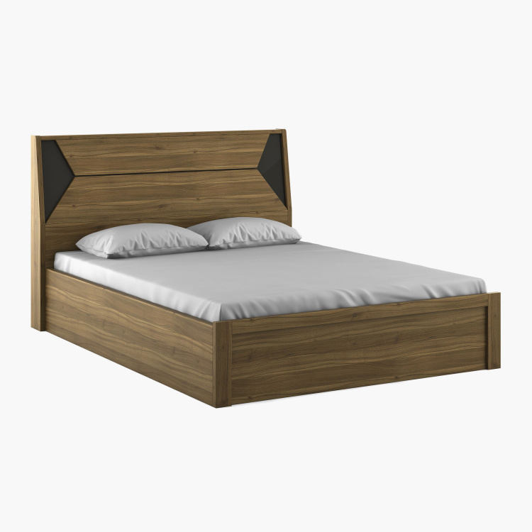 Quadro Edge King Size Bed Without, Brown King Size Bed