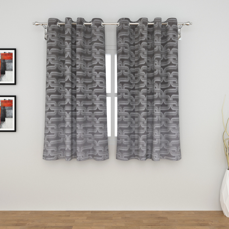 Griffin Printed Black-Out Window Curtain Pair - 120 x 160 cm