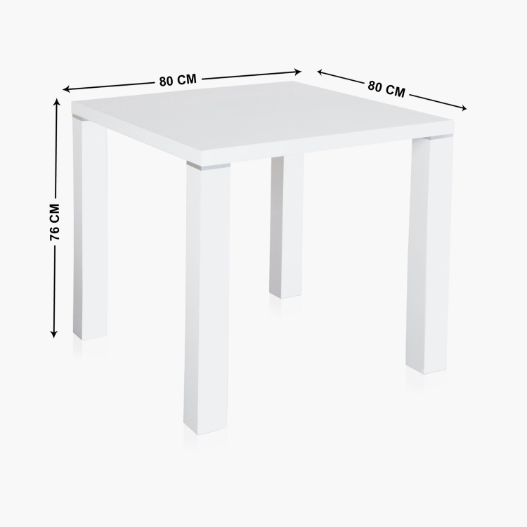 Alaska 2-Seater Dining Table Set with 2 Chairs - White