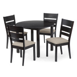 Montoya 4 Seater Dining Table Set with Chairs - Brown