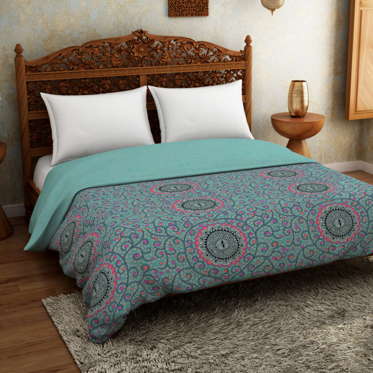 SPACES Rangana Printed Double Bed Quilt - 220 x 230 cm