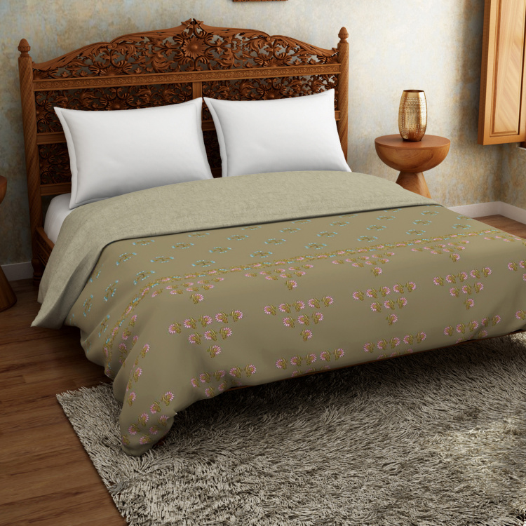 SPACES Rangana Printed Double Bed Quilt - 218 x 270 cm