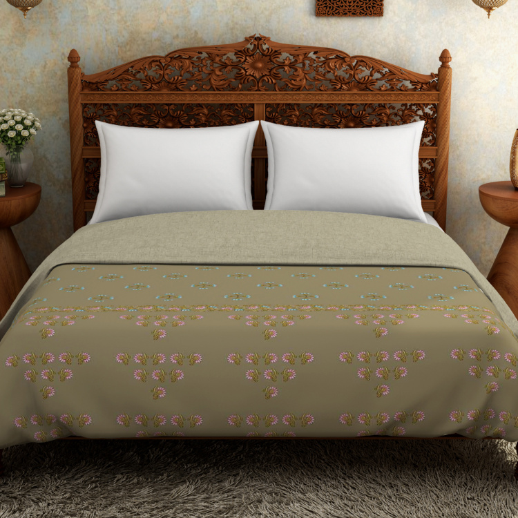 SPACES Rangana Printed Double Bed Quilt - 218 x 270 cm