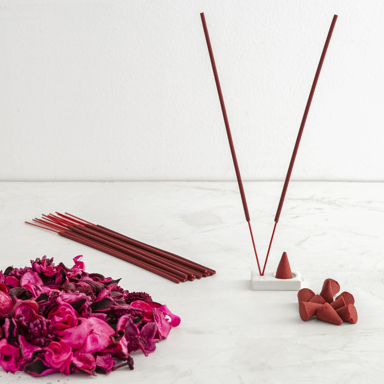 Shalimar Rose Incense Potpourri Gift Set