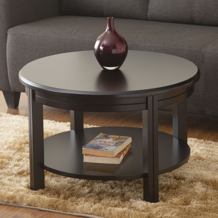 Montoya Brown Round Coffee Table
