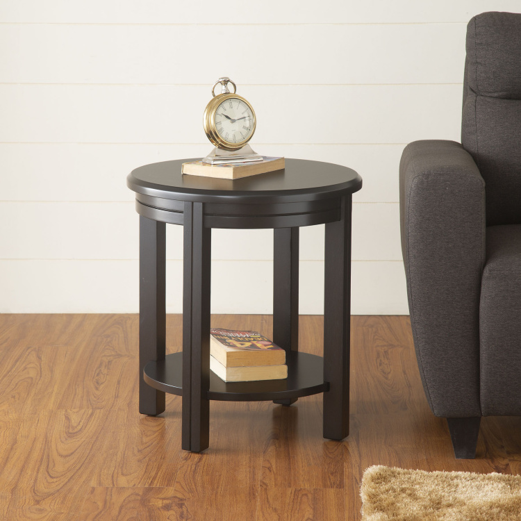 Montoya Round End Table - Brown