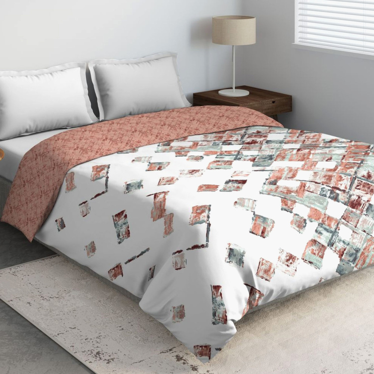 D'DECOR Zeta Geometric Print Double Comforter - 229 x 274 cm