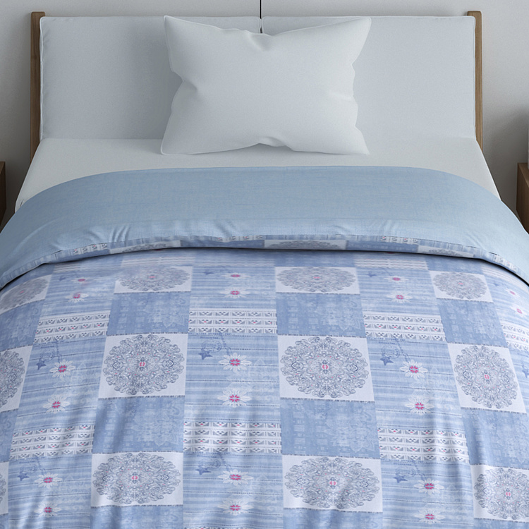 SPACES Geostance Printed Single Comforter - 150 x 218 cm
