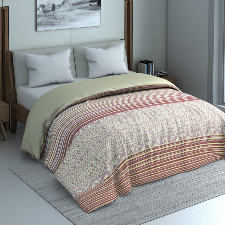 SPACES Geostance Printed  Double Bed Comforter - 224 x 270 cm