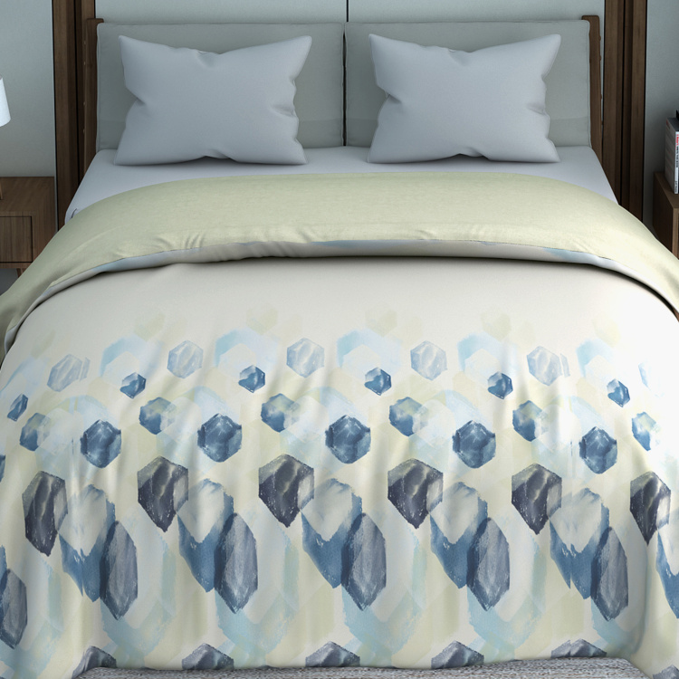 SPACES Geostance Printed Double Comforter - 270 x 224 cm