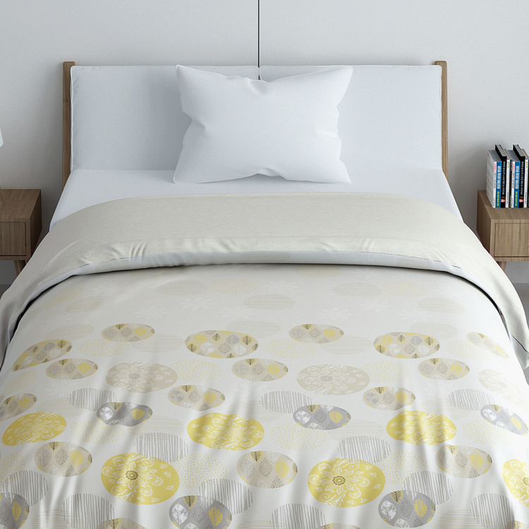 SPACES Geostance Printed Single Bed Comforter - 150 x 218 cm