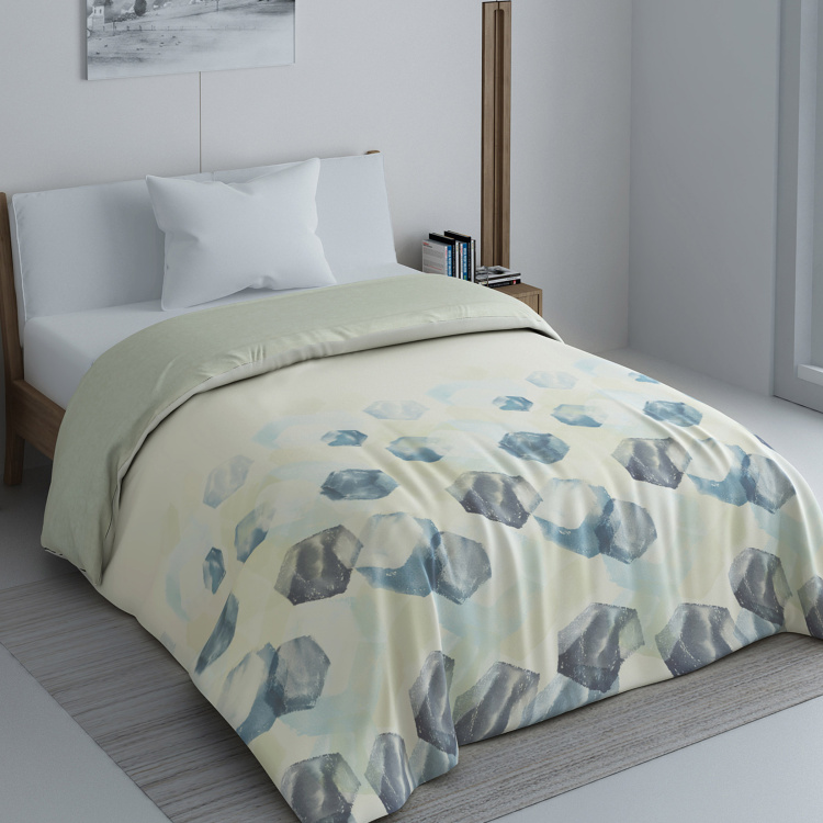 SPACES Geostance Printed Single Bed Comforter - 150 x 218 cm