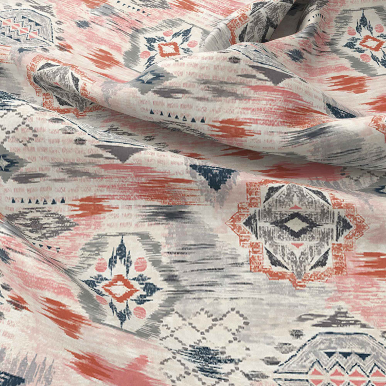 SPACES Organic Cotton Printed 3-Piece Bedsheet Set - 274 x 274 cm