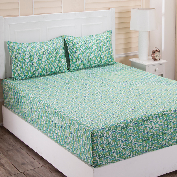 MASPAR Lattice 3-Piece Double Bedsheet Set - 224 x 275 cm