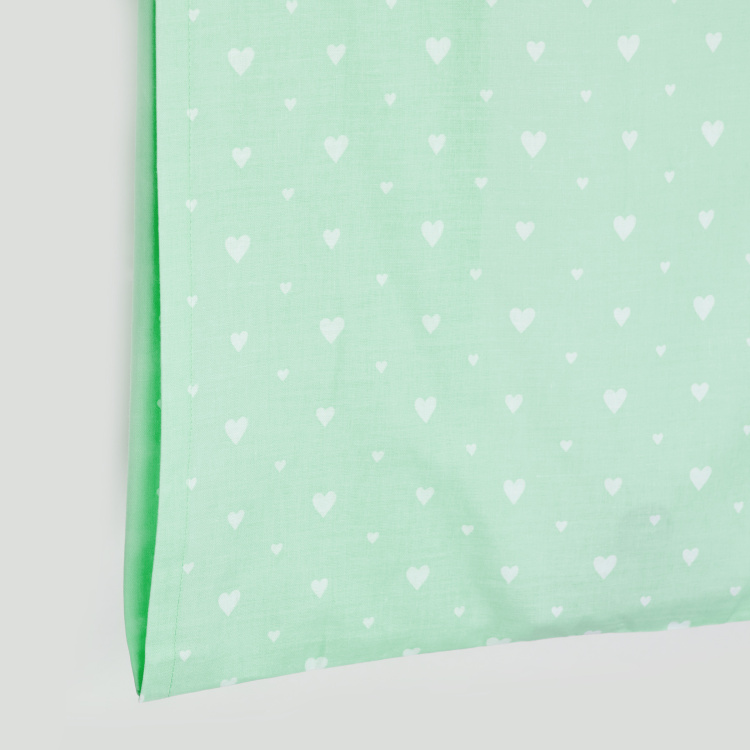 Slate Hearts Print 2-Pc. Single Bedsheet Set - 152 x 228 cm