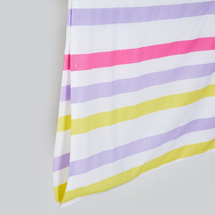Slate Striped 2-Pc. Flat Single Bedsheet Set - 152 x 228 cm