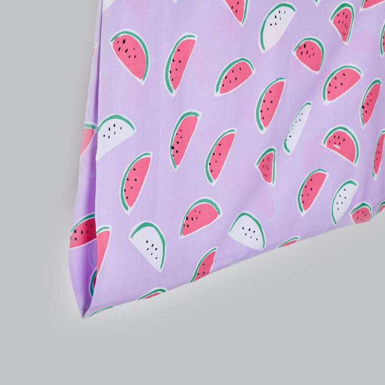 Slate Watermelon Print 2-Pc. Flat Single Bedsheet Set - 152 x 228 cm