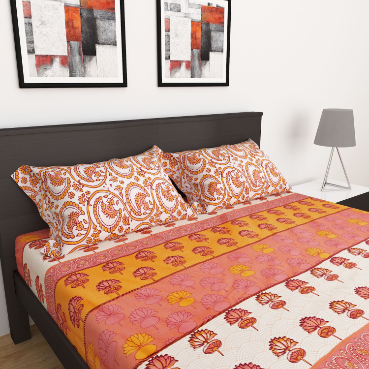 Carnival Classic 3-Pc. Printed Queen Size Bedsheet Set - 150 x 195 cm