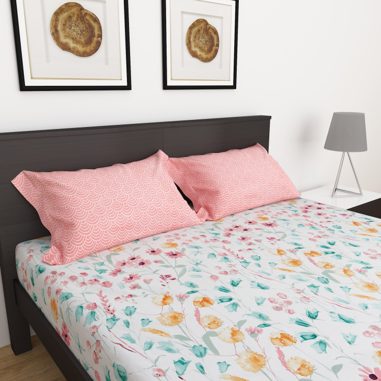 Carnival 3-Pc. Printed Queen Size Bedsheet Set - 150 x 195 cm