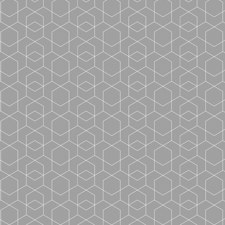 Marshmallow Hexa Printed Double Duvet Cover - 228 x 274 cm