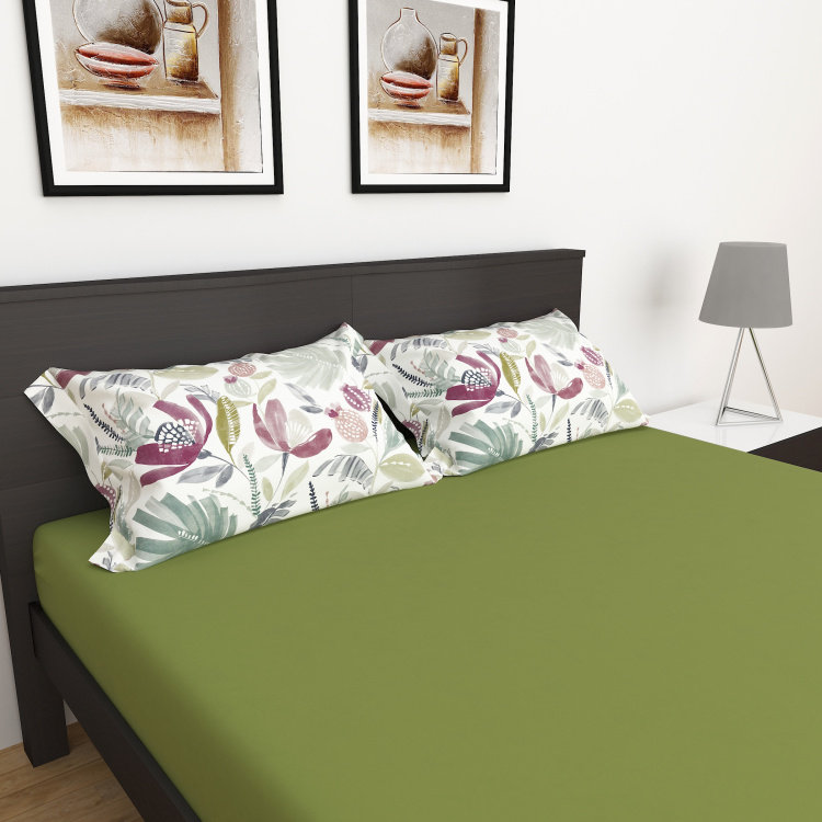 My Bedding 3-Pc. Solid King Size Fitted Bedsheet Set - 180 x 195 cm