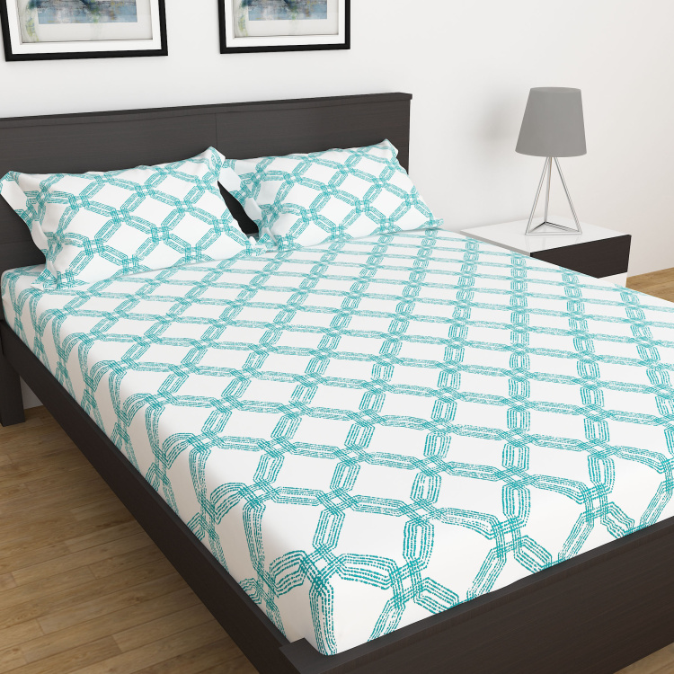 My Bedding 3-Pc. Printed Double Bedsheet Set - 254 x 274 cm