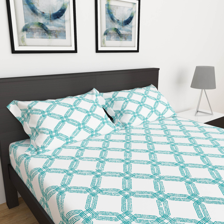 My Bedding 3-Pc. Printed Double Bedsheet Set - 254 x 274 cm