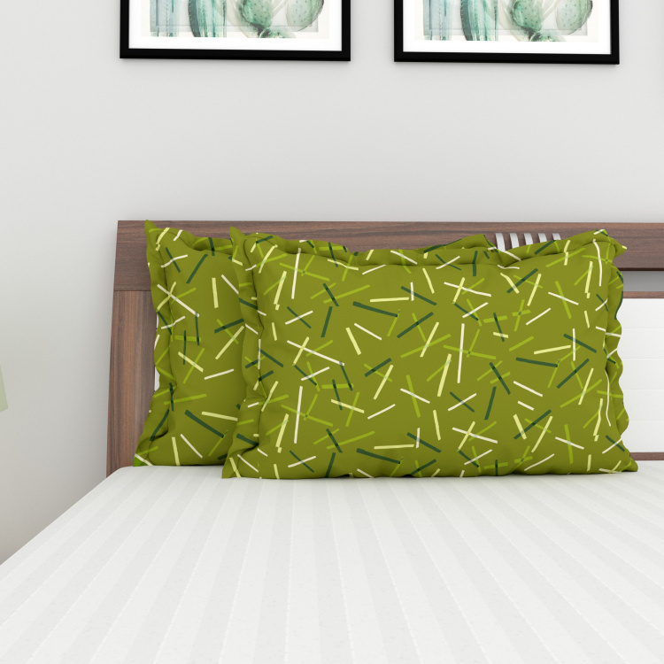 My Bedding Printed Pillow Cover - Set of 2 - 45 x 70 cm