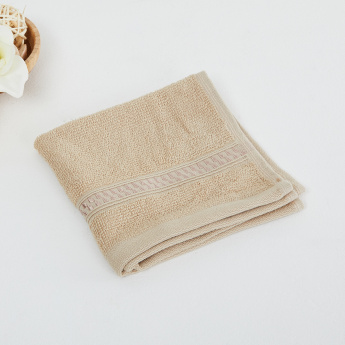 Marshmallow Solid Single Pc. Face Towel - 30 cm x 30 cm - Cotton - Beige - 450 GSM