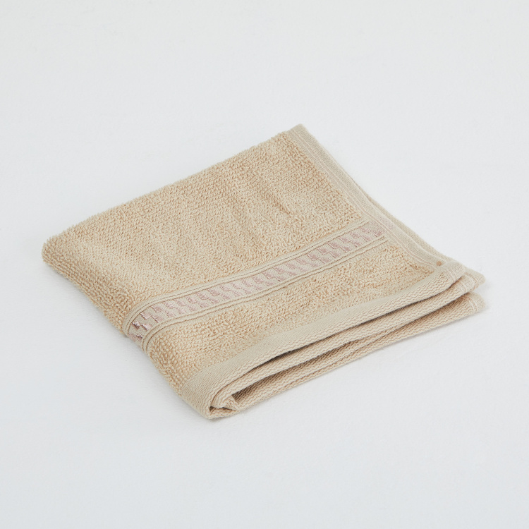 Marshmallow Solid Single Pc. Face Towel - 30 cm x 30 cm - Cotton - Beige - 450 GSM
