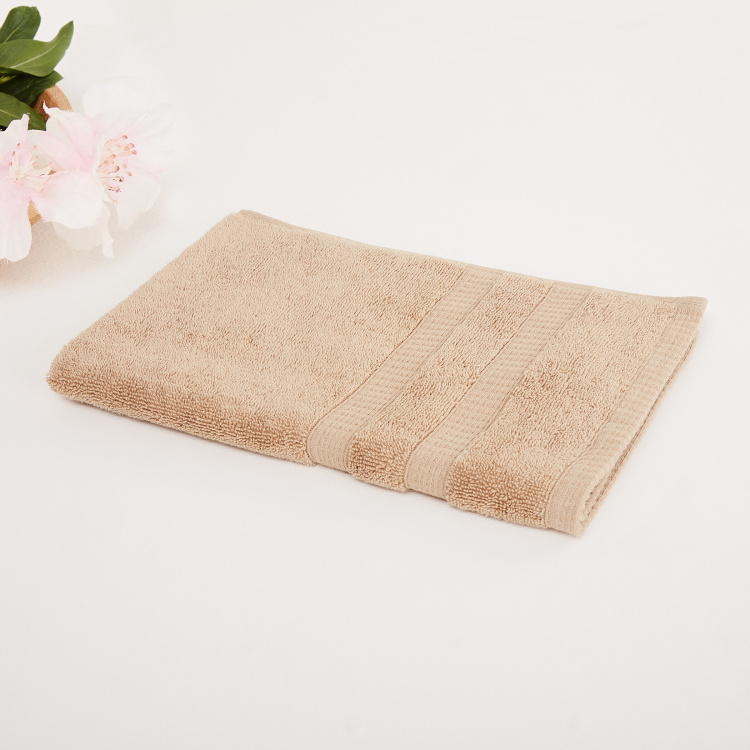Organic Plush Solid Single Pc. Hand Towel - 40 cm x 60 cm - Cotton - Multicolour - 550GSM