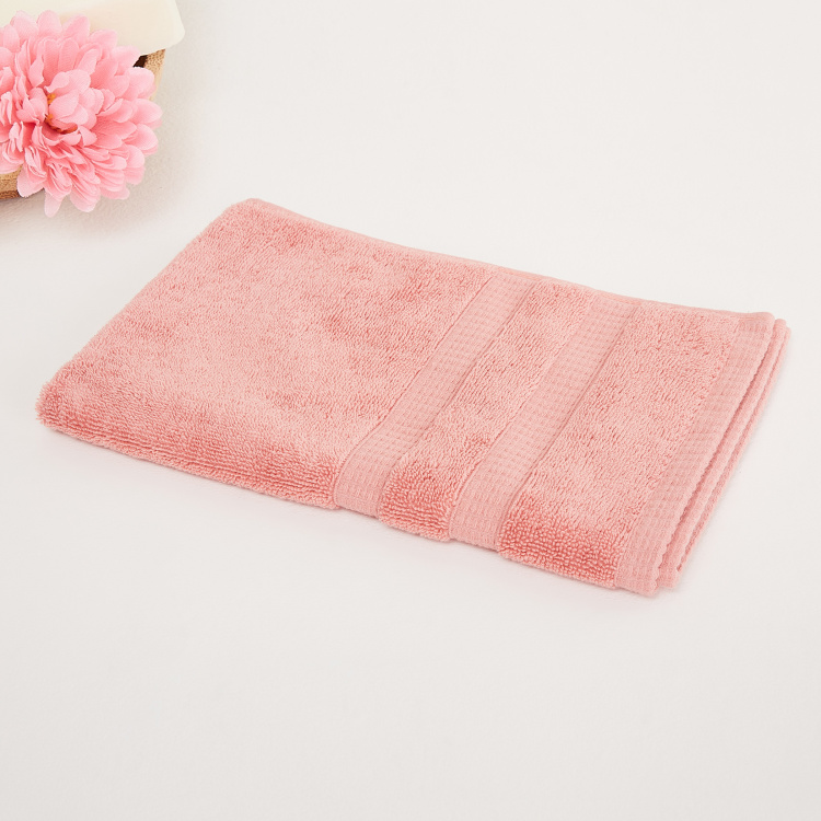 Organic Plush Solid Cotton  Hand Towel  : 40 cmL x 60 cmW  Multicolour