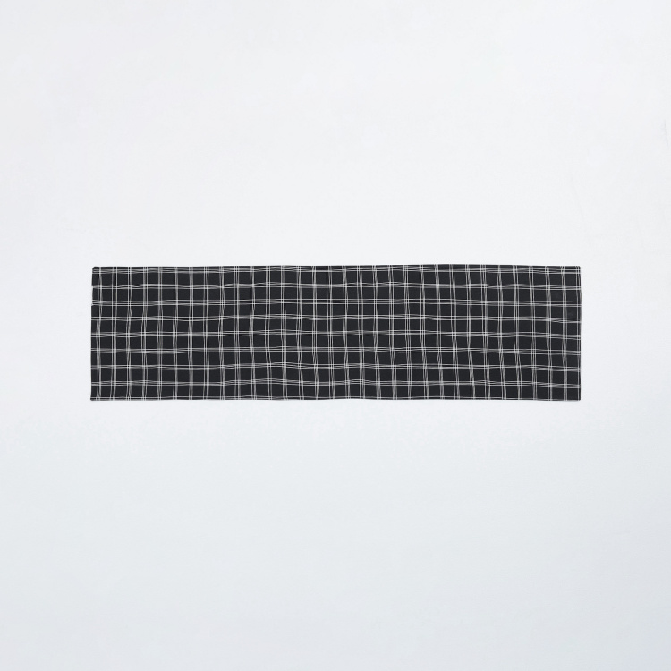 Meadows Printed Runner  - Cotton -  Table Runner - 34 cm  L x 121 cm  W - Black