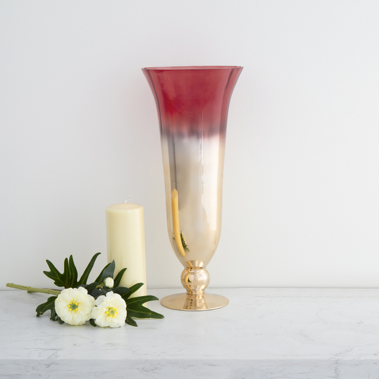 Galaxy Tapered Ombre Glass Vase