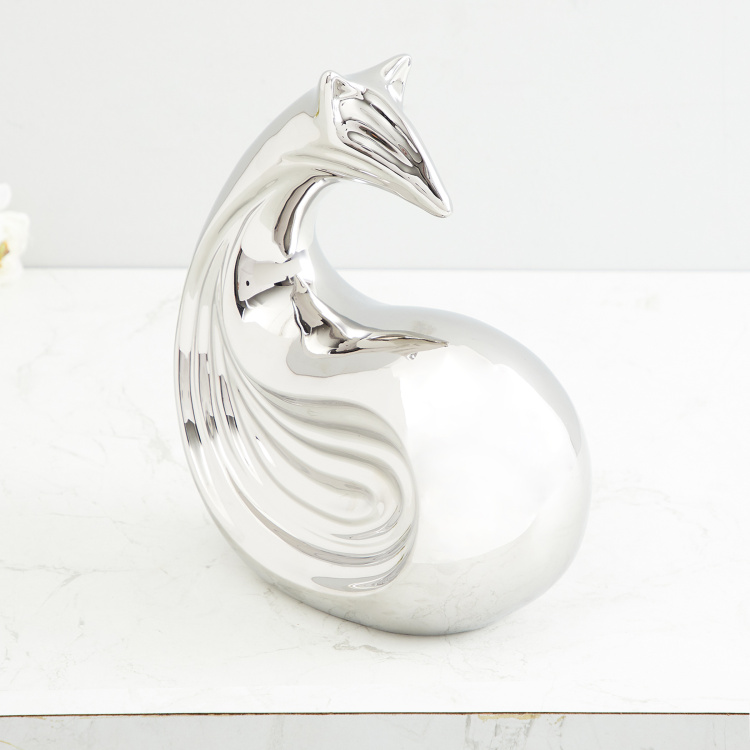 Country Living Abstract - Metal - Figurine : 17.3 cm  L x 7.5 cm  W x 21.3 cm  H - Silver