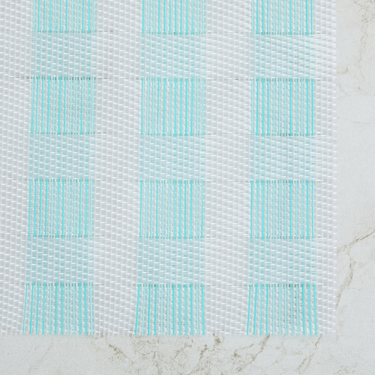 Mandarin Printed Placemat - PVC - Placemats - 45 cm  L x 30 cm  W - Blue